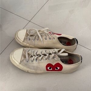 CdG PLAY x Converse Men's Chuck Taylor All Star One Heart Low-Top Sneakers